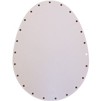 sololak bílý vejce 20x15cm s otvory 22B2015J