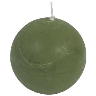 svíčka koule zelená, pr. 8 cm, S0013-16