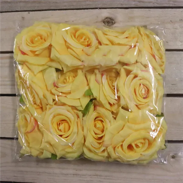 Květ růže žlutá, 12 ks 371211-02